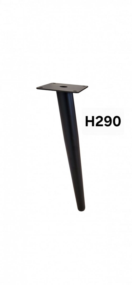 Noga meblowa metalowa h-290 czarna