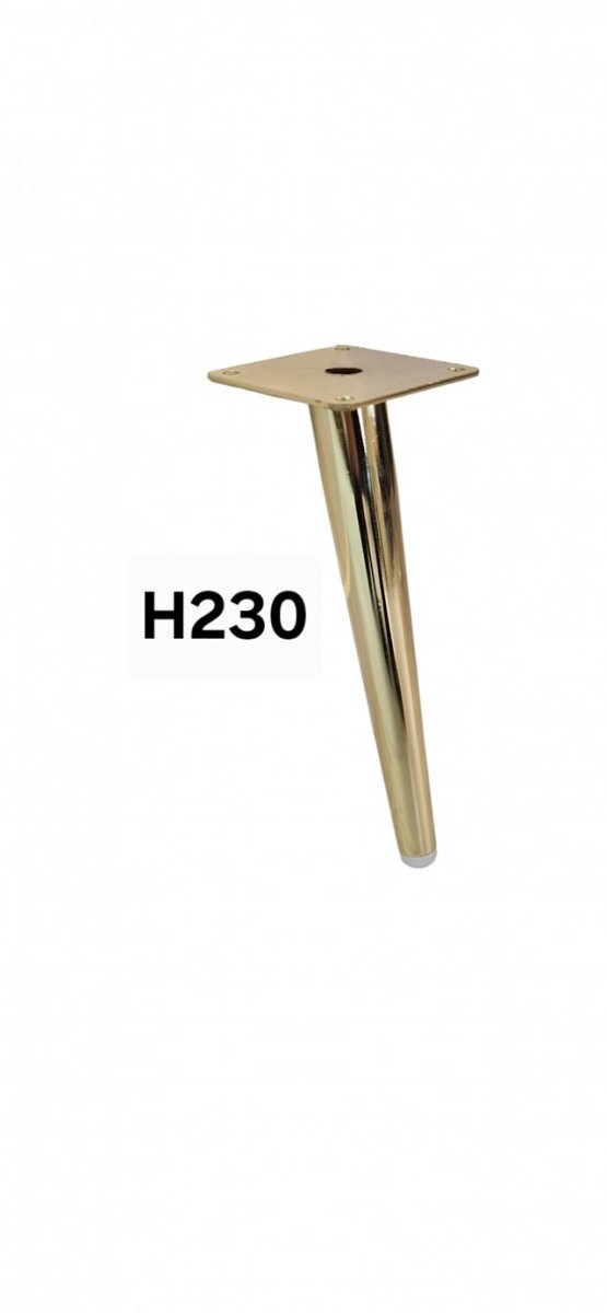Noga meblowa metalowa h-230 złota