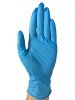 Rękawiczki nitrylowe niebieskie - M