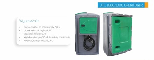Zbiornik stacjonarny do paliw JFC 1300 Diesel Basic