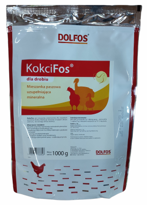 KokciFos na kokcydiozę witaminy dla drobiu 1kg