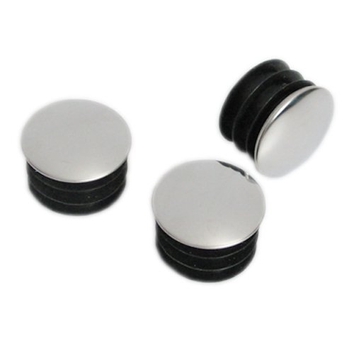 Zaślepka okrągła z blaszką chromowaną 32mm ść1,0-1,2- 10 sztuk