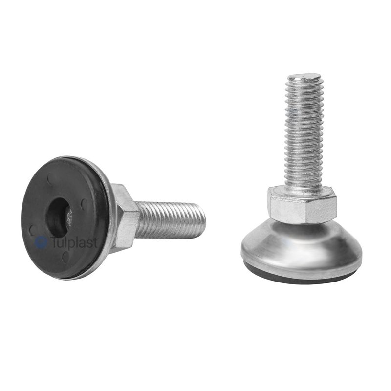 Stopka z metalową nakładką SR-12 fi30 M10x20 - 4 szt