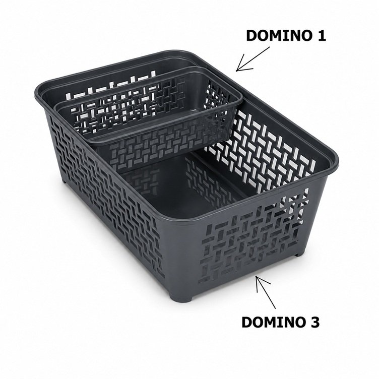 Koszyczek DOMINO 3 pojemnik organizer do przechowywania