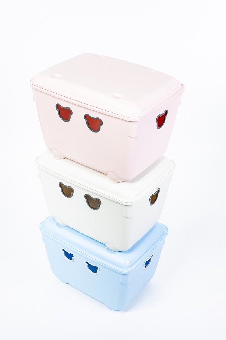 Pojemnik na zabawki Bear 40L beż