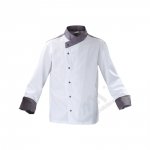 Bluza kucharska biało - szara