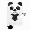 Pamiętnik pluszowy notes z kłódką PANDA Kidea (PPZKP)