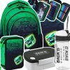 ZESTAW 5 el. Plecak wczesnoszkolny 16 L ASTRABAG MINECRAFT CREEP gra, PIXEL HERO (502024095SET5CZ)