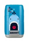 Temperówka podwójna z gumką do mazania Milan Shark Attack niebieska (4706116SRT)