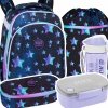 ZESTAW 5 el. Tornister Plecak CoolPack TURTLE  25 L gwiazdy, STAR NIGHT (F015830SET5CZ)