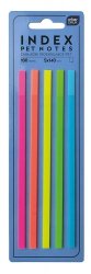 Zakładki indeksujące INDEX PET NEON karteczki samoprzylepne (46230)
