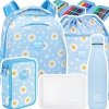 ZESTAW 5 el. Tornister Plecak CoolPack TURTLE  25 L stokrotki, DAISY SUN (F015834SET5CZ)
