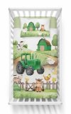 Pościel FARMA TRAKTOR komplet pościeli MAYA MOO 90x120 cm ZIELONA (4997B)