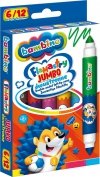 Flamastry dwustronne Jumbo 6/12 kolorów BAMBINO (03172)