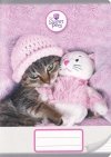 Zeszyt A5 w kolorową linię 16 kartek THE SWEET PETS PIESEK KOTEK (12689)