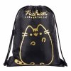 ZESTAW 5 el. Plecak szkolny młodzieżowy St.Right PUSHEEN GOLD Kot Kotek BP6 (63154SET5CZ)