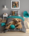 Pościel bawełniana DOGS Piesek 160 x 200 cm komplet pościeli (5151A)