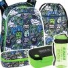 ZESTAW 5 el. Tornister Plecak CoolPack TURTLE  25 L potworki, MONSTER TEAM (F015824SET5CZ)