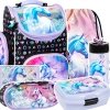 ZESTAW 6 el. Tornister szkolny ergonomiczny UNICORN Jednorożec (TEMBJR15SET6CZ)