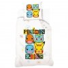 ZESTAW 2 el. Pościel bawełniana POKEMON PIKACHU PIKACZU 140 x 200 cm + PODUSZKA (POK3230651SET2CZ)