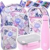 ZESTAW 5 el. Tornister Plecak CoolPack TURTLE  25 L króliczki, WHITE BUNNY (F015833SET5CZ)