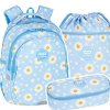 ZESTAW 3 el. Plecak wczesnoszkolny CoolPack JERRY 21 L stokrotki, DAISY SUN (F029834SET3CZ)