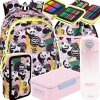 ZESTAW 5 el. Plecak wczesnoszkolny CoolPack JERRY 21 L pandy, PANDA GANG (F029829SET5CZ)