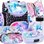 ZESTAW 7 el. Tornister szkolny ergonomiczny UNICORN Jednorożec (TEMBJR15SET7CZ)