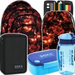 ZESTAW 5 el. Plecak szkolny młodzieżowy BackUP 26 L potwór Vecna, STRANGER (PLB6A43SET5CZ)
