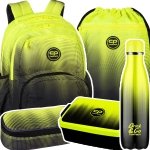 ZESTAW 5 el. Plecak CoolPack PICK  23 L żółte ombre, GRADIENT LEMON (E99510SET5CZ)