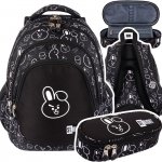 ZESTAW 2 el. Plecak szkolny młodzieżowy ST.RIGHT K-pop Cooky, CLEVER BUNNY BP6 (65554SET2CZ)