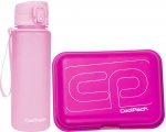 Zestaw bidon i śniadaniówka CoolPack BRISK różowy, PASTEL / POWDER PINK 600 ml (Z16647+93521CP)
