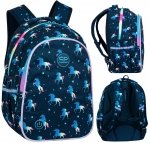 Plecak wczesnoszkolny CoolPack JIMMY LED jednorożce, BLUE UNICORN (F110670)