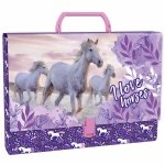 Teczka twarda z rączką I LOVE HORSES Konie (TTRKO25)