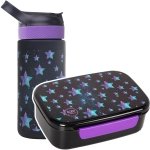 Zestaw bidon i śniadaniówka CoolPack BIBBY gwiazdy, STAR NIGHT 420ml (Z08830+Z18830)