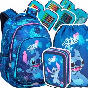 ZESTAW 3 el. Plecak szkolny CoolPack PRIME 19 L  STITCH (F025780SET3CZ)