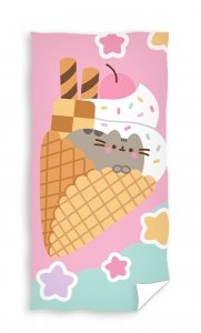 Ręcznik plażowy kąpielowy PUSHEEN kot kotek 70 x 140 cm (PTC232301)