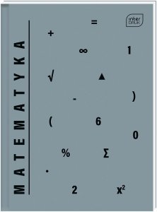Brulion A5 80 kartek w kratkę twarda oprawa MATEMATYKA (32448)