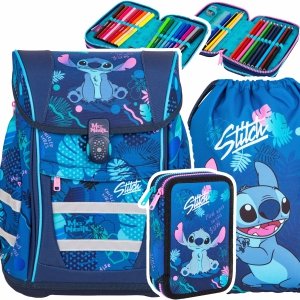 ZESTAW 3 el. Tornister Plecak kasetonowy CoolPack TENERIS 18 L STITCH (F137780SET3CZ)