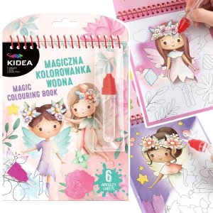 Magiczna wielorazowa kolorowanka wodna MAGIC WRÓŻKI (MWKWKKA)