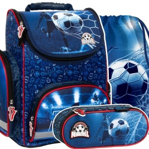 ZESTAW 3 el. Tornister szkolny ergonomiczny FOOTBALL Piłka nożna (TEMBPI19SET3CZ)