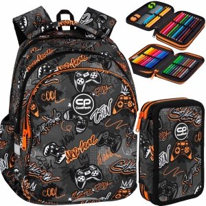 ZESTAW 2 el. Plecak wczesnoszkolny CoolPack JERRY 21 L pady, GAMER (F029827SET2CZ)