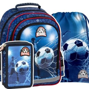 ZESTAW 3 el. Plecak szkolny FOOTBALL Piłka nożna (PL15BPI19SET3CZ)