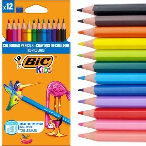 Kredki ołówkowe BIC Kids Tropicolors 12 kolorów (22503)