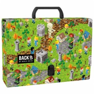 Gruba teczka z rączką BackUP GAME LEVEL dla fana gry MINECRAFT (TRGB6A61)