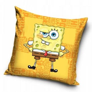 Poszewka na poduszkę  Spongebob Kanciastoporty 40 x 40 cm (SBOB236007)