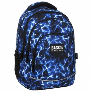 Plecak szkolny młodzieżowy BackUP 26 L niebieskie wzory, SKY WATER (PLB6A47)