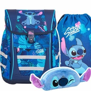 ZESTAW 3 el. Tornister Plecak kasetonowy CoolPack TENERIS 18 L STITCH (F137780SET3CZ)