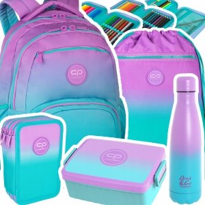 ZESTAW 5 el. Plecak CoolPack PICK  23 L fioletowe ombre, GRADIENT BLUEBERRY (E99505SET5CZ)