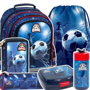 ZESTAW 6 el. Plecak szkolny FOOTBALL Piłka nożna (PL15BPI19SET46CZ)